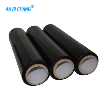 Black Pallet Stretch Film Wrap Rolls